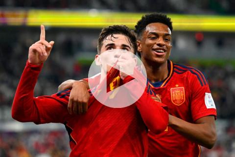 Gavi superó dos récords en la historia España en los Mundiales
