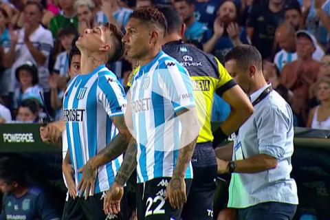 (VIDEO) Guerrero debutó en Racing y le anularon un tanto
