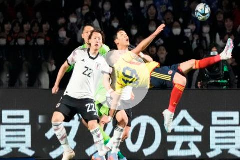 (VIDEO) ¡Espectacular! Colombia venció a Japón con golazo de 'chalaca' de Borré