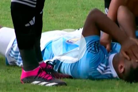 (VIDEO) Loyola y su llanto de impotencia tras su temprana lesión ante Muni