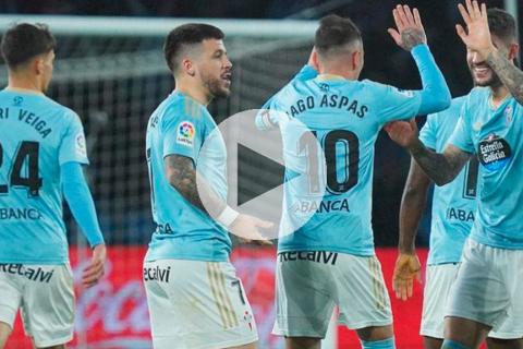 (VIDEO) Celta goleó y Tapia cumplió su sanción en la Liga