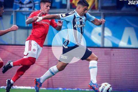 (VIDEO) Gremio ganó de forma agónica el Clásico de Porto Alegre