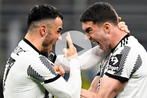 (VIDEO) Juventus derrotó 1-0 al Inter y se quedó con el derbi de Italia