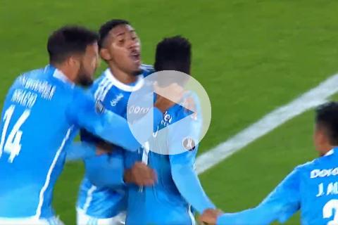 (VIDEO) Expulsión y gol: Corozo y su golazo para poner el empate ante River Plate