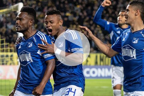 Millonarios se llevó la victoria ante Peñarol en Uruguay por la Copa Sudamericana