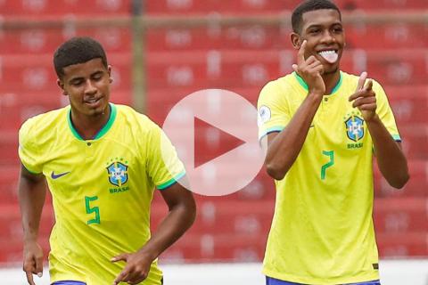 (VIDEO) Brasil derrotó a Paraguay y lidera el hexagonal Sub-17