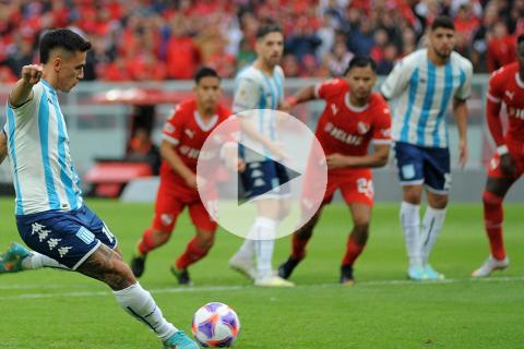 (VIDEO) Con Guerrero, Racing igualó con Independiente en el clásico de Avellaneda