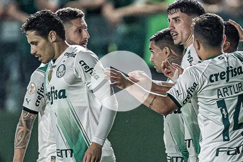 (VIDEO) Palmeiras goleó 5-0 a Goiás y acecha la cima del Brasileirao