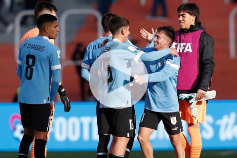 (VIDEO) Uruguay venció al final a Túnez y se metió a octavos del Mundial Sub 20