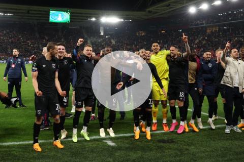 (VIDEO) West Ham triunfó a domicilio y avanzó a la final de la Conference League