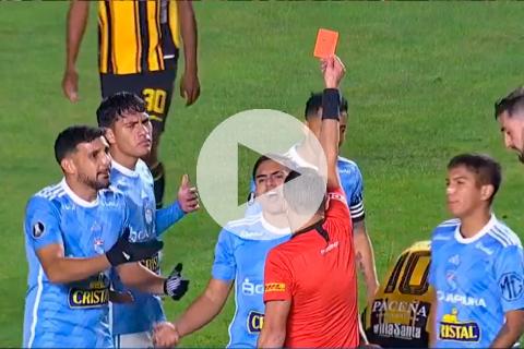(VIDEO) Así fue la expulsión de Chávez que dejó con uno menos a Sporting Cristal
