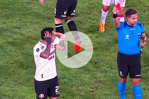 (VIDEO) ¡Cabanillas vio la roja apenas a los 12 minutos!