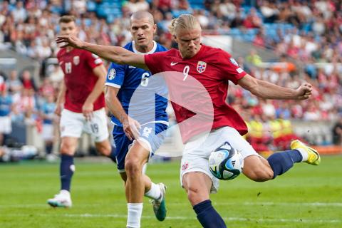 (VIDEO) Con doblete de Haaland, Noruega sumó su primera victoria en el Clasificatorio a la Euro