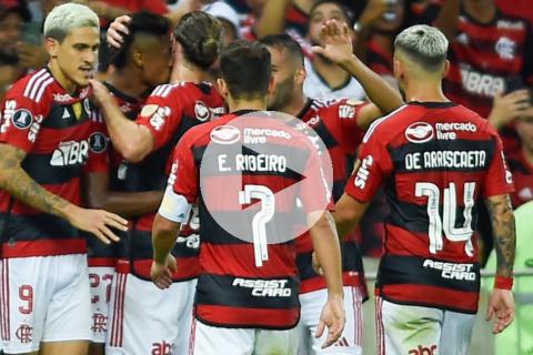 (VIDEO) Flamengo goleó al Aucas y lo dejó sin nada