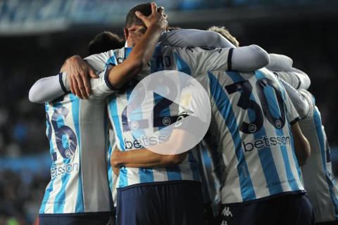 (VIDEO) Con Guerrero, Racing goleó a Ñublense y se quedó con el primer lugar
