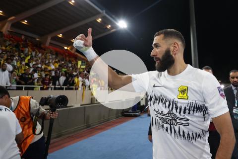 (VIDEO) Benzema debutó con gol y asistencia en Al-Ittihad FC