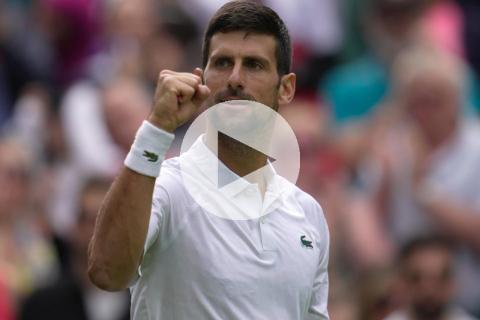 (VIDEO) Djokovic se metió a la tercera ronda del Wimbledon