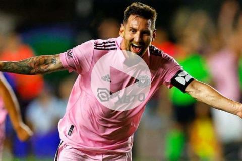 (VIDEO) Lionel Messi debutó con golazo y le dio el triunfo al Inter Miami