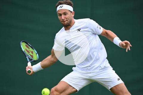 (VIDEO) Golpe en Wimbledon: Casper Ruud fue eliminado en segunda ronda