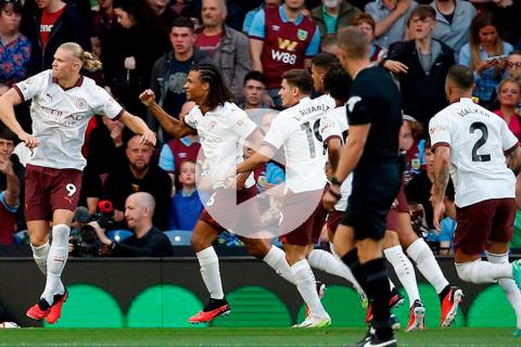 (VIDEO) Necesitó solo 3 minutos: Haaland marcó el primer gol de la Premier League
