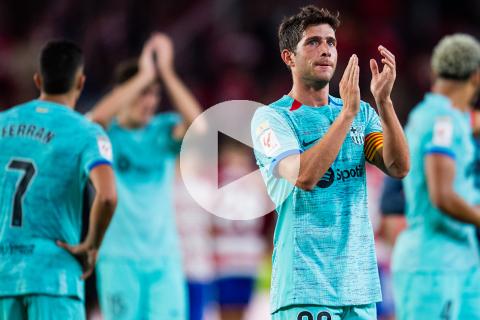 (VIDEO) Barcelona rescató empate agónico y con polémica ante Granada