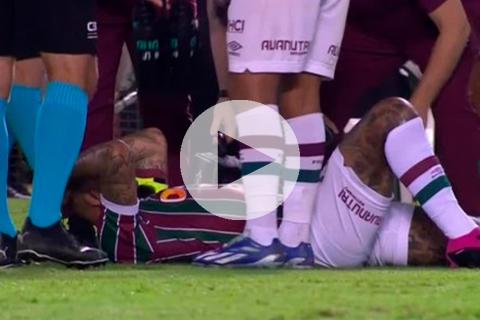 (VIDEO) ¿Llega a la final? Felipe Melo salió lesionado ante Goiás