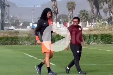 (VIDEO) A cuatro días de la final: Riveros no entrenó a la par en Universitario