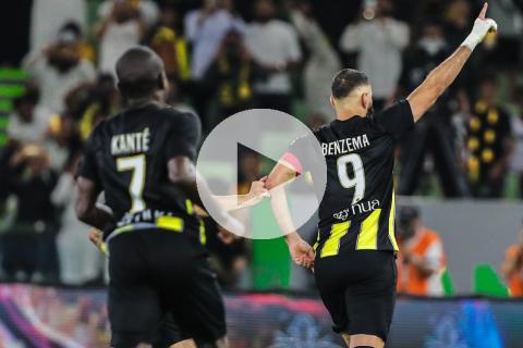(VIDEO) Benzema anotó su primer hat-trick en Arabia Saudita