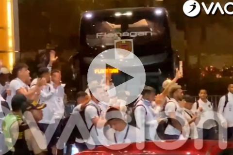 (VIDEO) Selección venezolana fue recibida por cientos de hinchas en hotel de concentración
