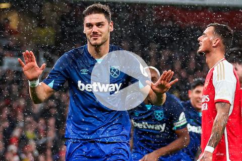 (VIDEO) Arsenal cayó ante West Ham y perdió la cima de la Premier League