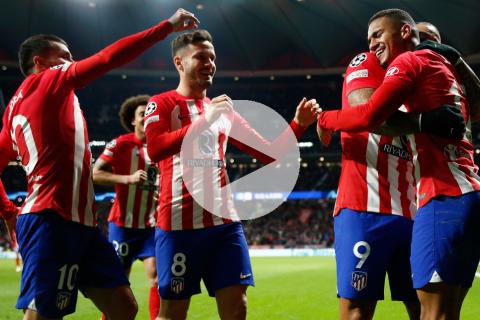 (VIDEO) Atlético del Madrid venció a Lazio y avanzó primero del Grupo E
