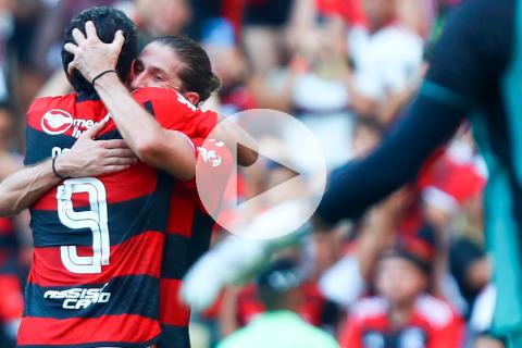 (VIDEO) Flamengo ganó en la despedida de Filipe Luis y espera un milagro en el Brasileirao
