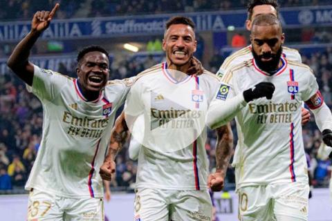 (VIDEO) Lyon goleó por primera vez en la Ligue 1, pero sigue en zona de descenso