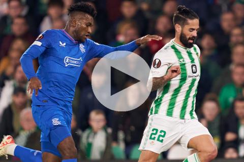 (VIDEO) Betis cayó ante Rangers y quedó eliminado de la Europa League