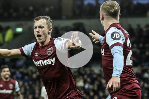(VIDEO) West Ham le remontó al Tottenham y estiró su mala racha