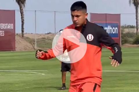(VIDEO) Jairo Concha tuvo su primer día de entrenamiento con Universitario