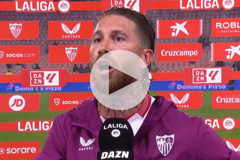 (VIDEO) Sergio Ramos explotó contra "hincha" de Sevilla en plena entrevista