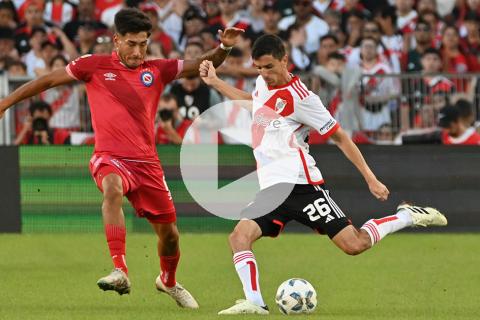 (VIDEO) River Plate empató ante Argentinos Juniors en el inicio de la Copa de la Liga