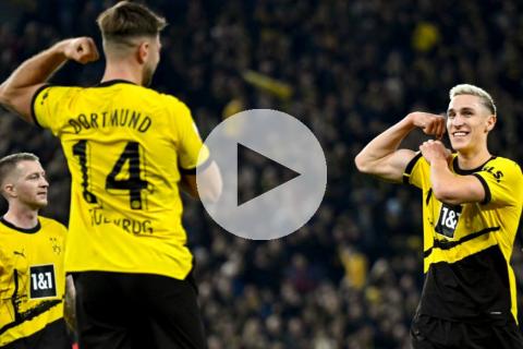 (VIDEO) Dortmund goleó y se afianzó en zona de Champions