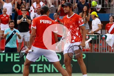(VIDEO) ¡Segundo punto peruano! Hermanos Huertas del Pino vencieron a Chile en dobles