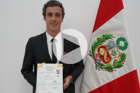 (VIDEO) Horacio Orzán obtuvo la nacionalidad peruana