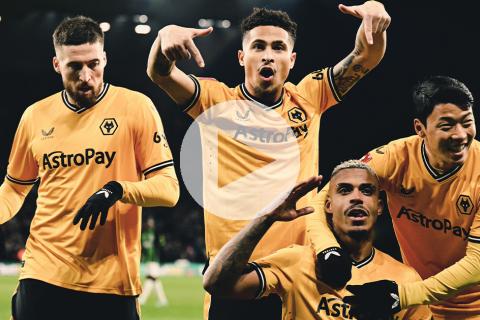 (VIDEO) Wolverhampton venció a Brighton y avanzó en la FA Cup