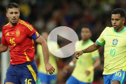 ¡Partidazo! España igualó a tres con Brasil en encuentro amistoso