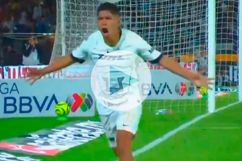 (VIDEO) Piero Quispe anotó su primer gol con camiseta de Pumas