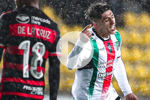 (VIDEO) ¡Sorpresa! Palestino venció a Flamengo en Chile por la Libertadores