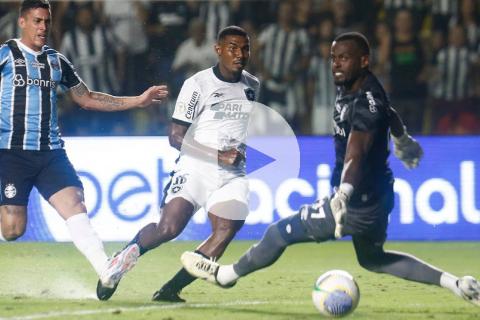 (VIDEO) Botafogo venció a domicilio al Gremio y trepó a la cima del Brasileirao