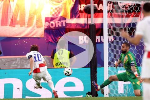 (VIDEO) Modric se convirtió en el más veterano en anotar en la Eurocopa