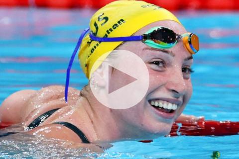 (VIDEO) Australiana O'Callaghan impuso nuevo récord en 200 metros de estilo libre