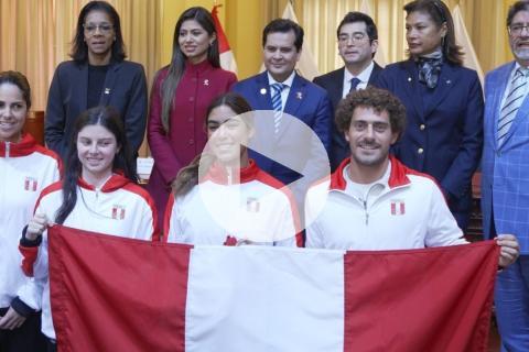 (VIDEO) De gran forma despidieron a los deportistas nacionales que nos representarán en los Juegos Olímpicos París 2024