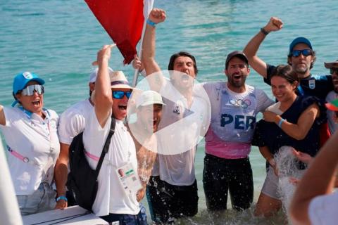 (VIDEO) Stefano Pescheira y toda su alegría tras granar medalla de bronce en París